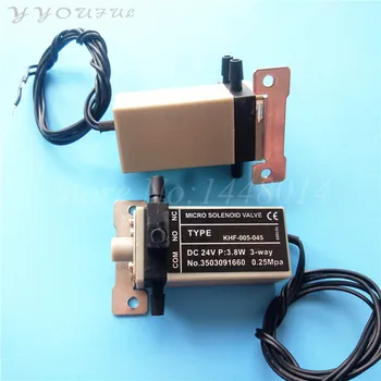 Kvalitný UV solventná tlačiareň elektromagnetický ventil 24V DC KHF-005-045 pre Starfire 1024 hlavu Vtip-farba GZ Rastlín micro atrament ventil, 2 ks