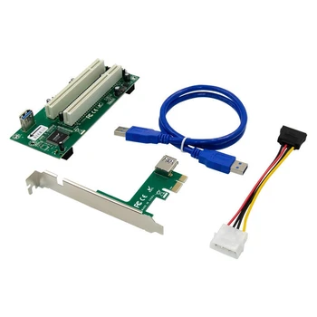 PCI Express Dual PCI Karty Adaptéra Pcie X1, Aby Smerovač Ťažné 2 PCI Slotu Stúpačky Karty 2.5 Gbps Podpora Okno Linux
